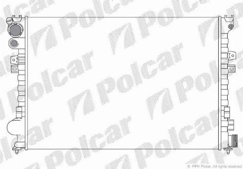 Polcar 2380082X - Радіатор, охолодження двигуна autozip.com.ua