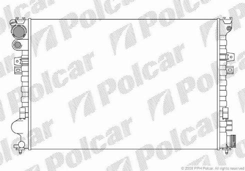 Polcar 238008-2 - Радіатор, охолодження двигуна autozip.com.ua
