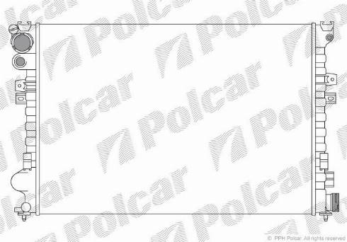 Polcar 238008A2 - Радіатор, охолодження двигуна autozip.com.ua