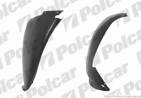 Polcar 2380FL-2 - Обшивка, колісна ніша autozip.com.ua