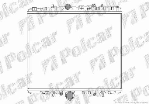 Polcar 238108-3 - Радіатор, охолодження двигуна autozip.com.ua