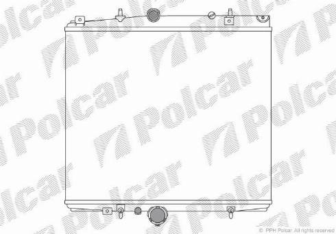 Polcar 238108A1 - Радіатор, охолодження двигуна autozip.com.ua