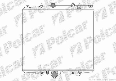 Polcar 238108A3 - Радіатор, охолодження двигуна autozip.com.ua