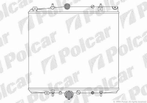 Polcar 238108A2 - Радіатор, охолодження двигуна autozip.com.ua
