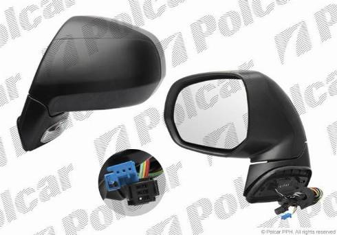 Polcar 2331514M - Зовнішнє дзеркало autozip.com.ua