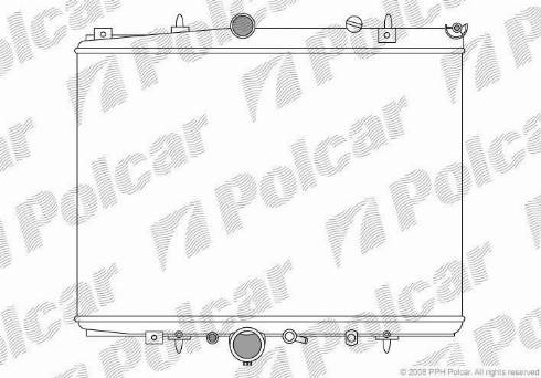 Polcar 233208-4 - Радіатор, охолодження двигуна autozip.com.ua