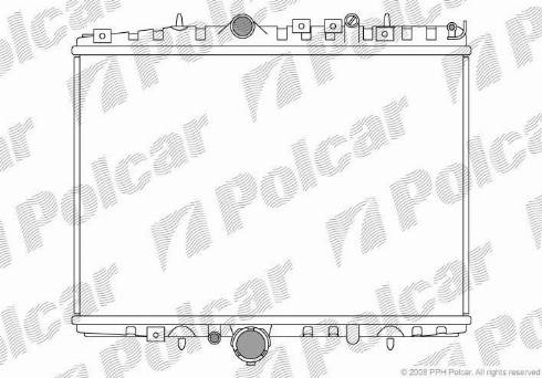 Polcar 2332086X - Радіатор, охолодження двигуна autozip.com.ua