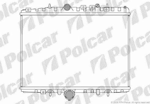 Polcar 233208-1 - Радіатор, охолодження двигуна autozip.com.ua