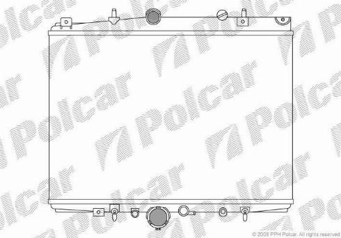 Polcar 233208A7 - Радіатор, охолодження двигуна autozip.com.ua