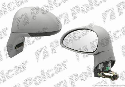 Polcar 2329514M - Зовнішнє дзеркало autozip.com.ua