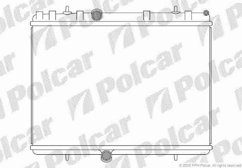 Polcar 2329081X - Радіатор, охолодження двигуна autozip.com.ua