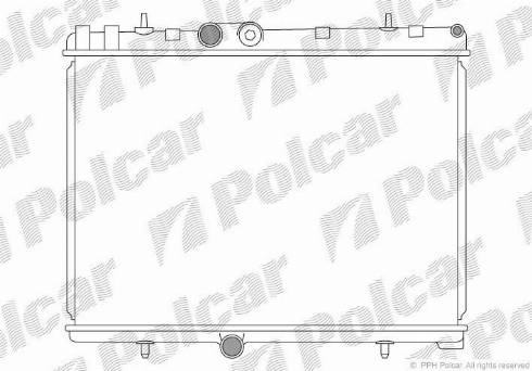 Polcar 232908-1 - Радіатор, охолодження двигуна autozip.com.ua