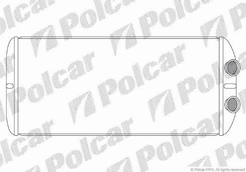 Polcar 2329N83X - Теплообмінник, опалення салону autozip.com.ua