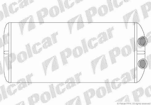 Polcar 2329N8-3 - Радіатор опалення салону CITROEN BERLINGO 1.6-2.0D 12.99- autozip.com.ua