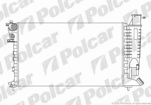 Polcar 232408-5 - Радіатор, охолодження двигуна autozip.com.ua