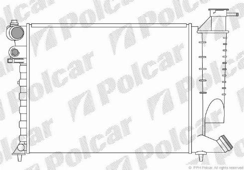 Polcar 232408-1 - Радіатор, охолодження двигуна autozip.com.ua