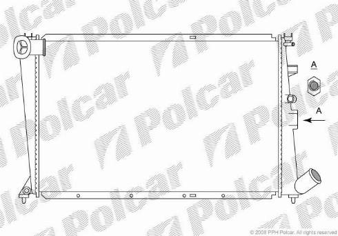 Polcar 2325084X - Радіатор, охолодження двигуна autozip.com.ua