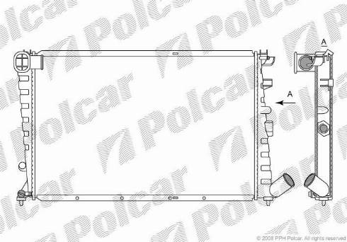 Polcar 232508-4 - Радіатор, охолодження двигуна autozip.com.ua