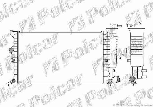 Polcar 2325082X - Радіатор, охолодження двигуна autozip.com.ua