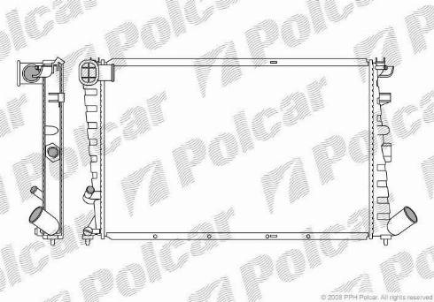 Polcar 232508-7 - Радіатор, охолодження двигуна autozip.com.ua