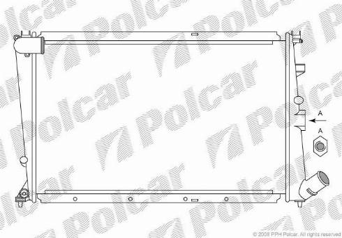 Polcar 232508A4 - Радіатор, охолодження двигуна autozip.com.ua