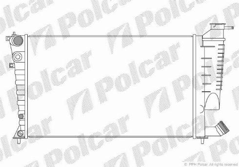 Polcar 232608-9 - Радіатор, охолодження двигуна autozip.com.ua