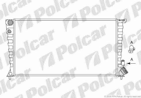 Polcar 2326084X - Радіатор, охолодження двигуна autozip.com.ua
