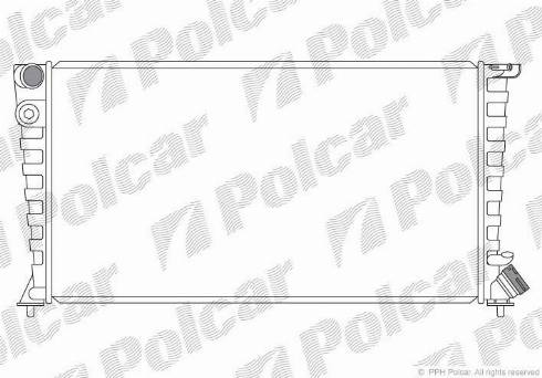 Polcar 232608-4 - Радіатор, охолодження двигуна autozip.com.ua