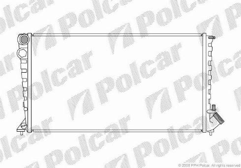 Polcar 232608-5 - Радіатор, охолодження двигуна autozip.com.ua