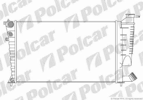 Polcar 232608-6 - Радіатор, охолодження двигуна autozip.com.ua