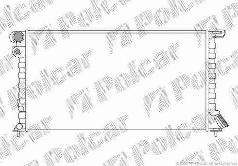 Polcar 2326081X - Радіатор, охолодження двигуна autozip.com.ua