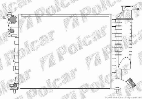 Polcar 2326083X - Радіатор, охолодження двигуна autozip.com.ua