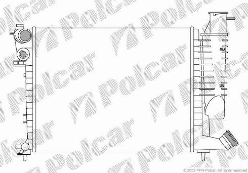 Polcar 232608-3 - Радіатор, охолодження двигуна autozip.com.ua