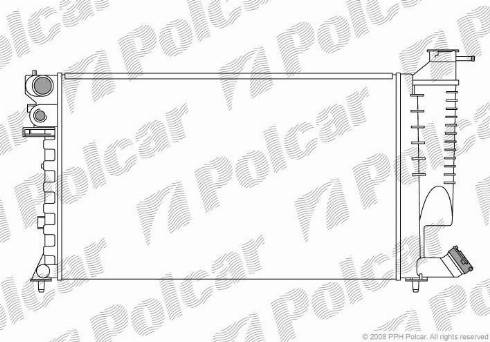 Polcar 2326082X - Радіатор, охолодження двигуна autozip.com.ua