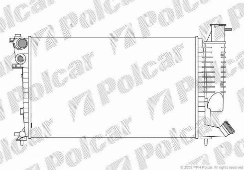 Polcar 232608-2 - Радіатор, охолодження двигуна autozip.com.ua