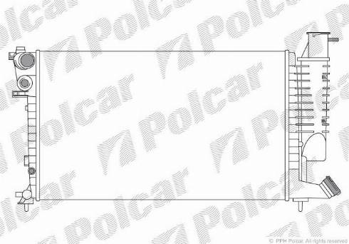 Polcar 232608A9 - Радіатор, охолодження двигуна autozip.com.ua