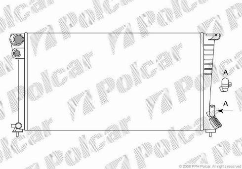 Polcar 232608A4 - Радіатор, охолодження двигуна autozip.com.ua