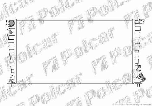 Polcar 232608A5 - Радіатор, охолодження двигуна autozip.com.ua