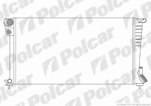 Polcar 232608A8 - Радіатор, охолодження двигуна autozip.com.ua