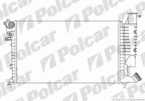 Polcar 232608A2 - Радіатор, охолодження двигуна autozip.com.ua