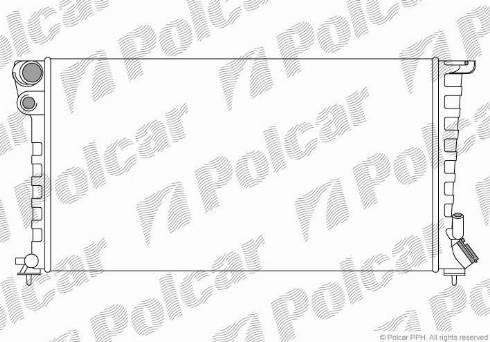 Polcar 232608B4 - Радіатор охолодження Citroen Berlingo 1.5D-2.0D 04.93-12.15 autozip.com.ua