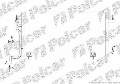 Polcar 2326K8C3 - Конденсатор, кондиціонер autozip.com.ua