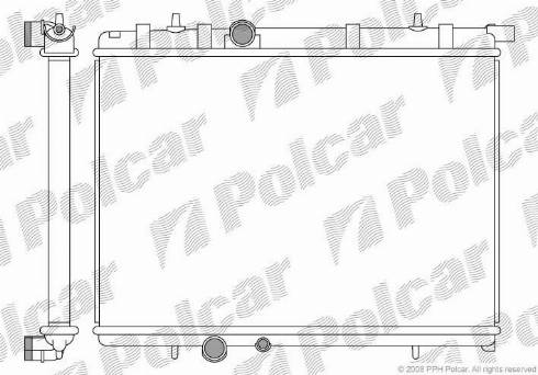 Polcar 2328084X - Радіатор, охолодження двигуна autozip.com.ua