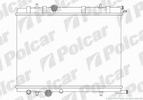 Polcar 232808-3 - Радіатор, охолодження двигуна autozip.com.ua