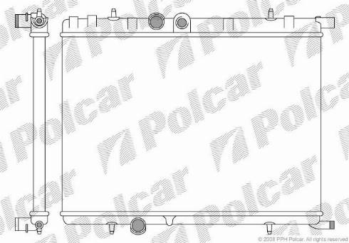Polcar 2327081X - Радіатор, охолодження двигуна autozip.com.ua