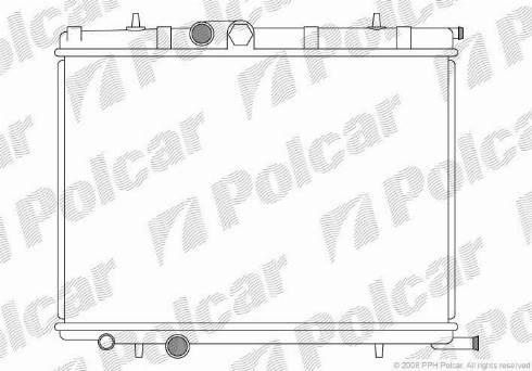 Polcar 232708-3 - Радіатор, охолодження двигуна autozip.com.ua