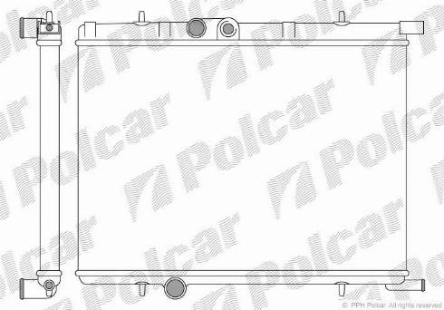 Polcar 232708A1 - Радіатор, охолодження двигуна autozip.com.ua