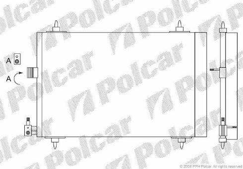 Polcar 2327K82X - Конденсатор, кондиціонер autozip.com.ua