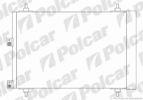 Polcar 2327K8C3S - Конденсатор, кондиціонер autozip.com.ua