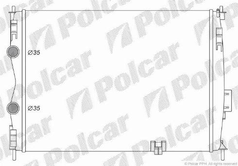 Polcar 2759081K - Радіатор, охолодження двигуна autozip.com.ua